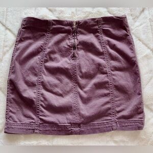 Free People  light Purple Denim Mini Skirt pristine condition